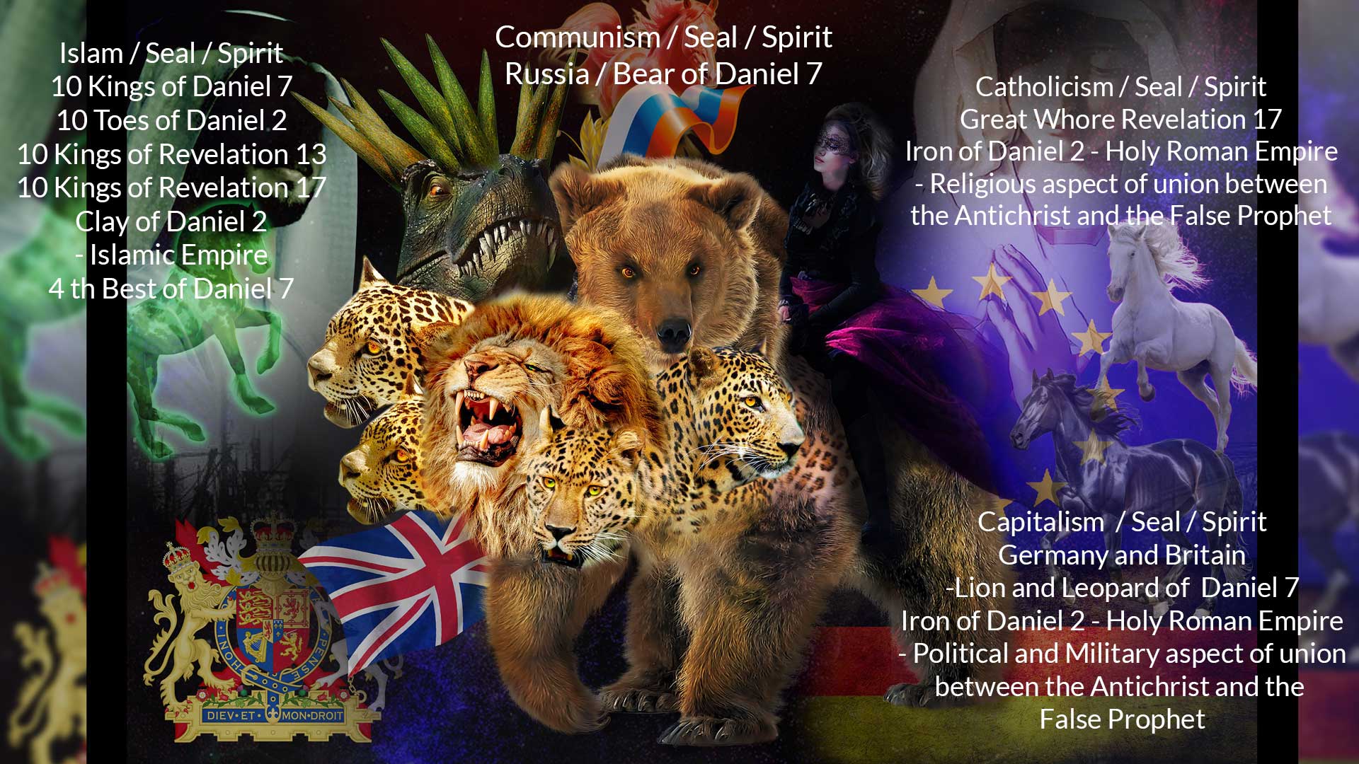 Revelation 13 beast is the Daniel 7 beasts joined in the New World Order Revelation 13 beast is the combined Daniel 7 beasts